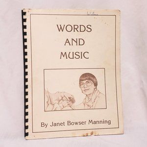 Janet Bowser Manning Words and Music Sheet Music Christian Religious 1980 Piano